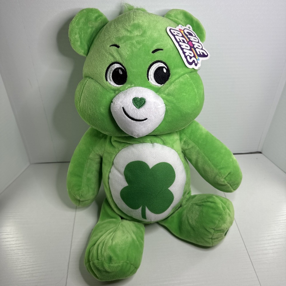 Care Bears - Good Luck Bear - 14" Plush - New With Tags 2022 Basic Fun!